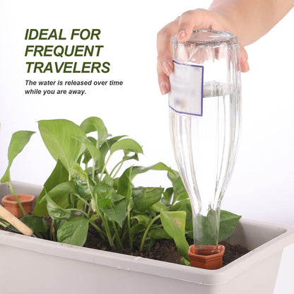 Plant Watering Devices Automatic Plant Waterer System Self Watering Terracotta Spikes Automatically Water Indoor and Outdoor Plants On Vacation Reusable Self-irrigate Water Storage Tank Globes