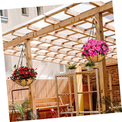 Abaodam 2pcs Indoor Outdoor Plant Hangers Wall Hooks Solid Wooden Hooks for Hanging Plants Decorative for Garden Patio