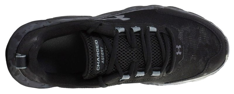 Under Armour Men's Charged Assert 9 Camo, Black/Black/Pitch Gray, 10 US