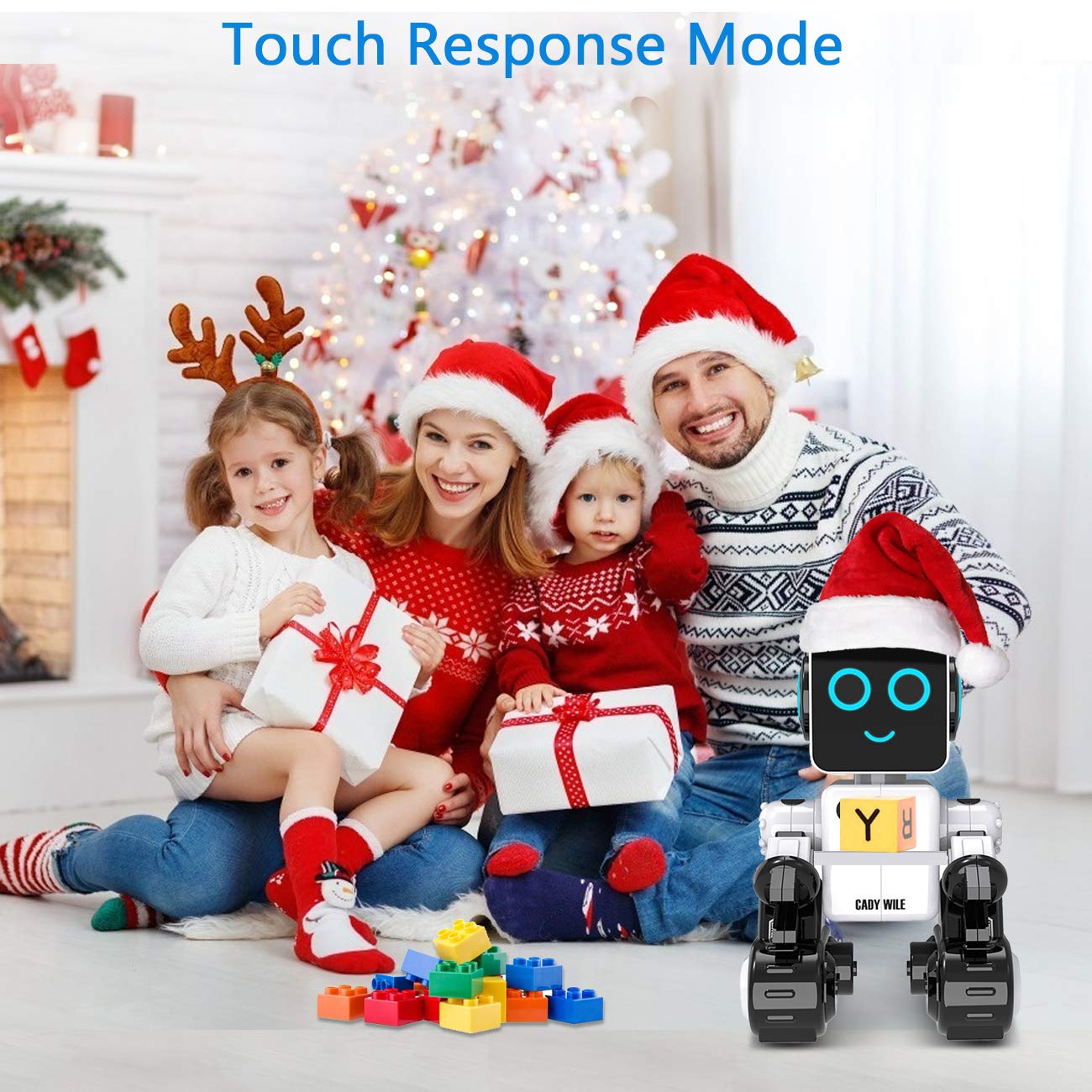 okk Robot Toy for Kids, Smart RC Robots for Kids with Touch and Sound Control Robotics Intelligent Programmable, Robot Toy with Walking Dancing Singing Talking Transfering Items for Boys Girls (White)
