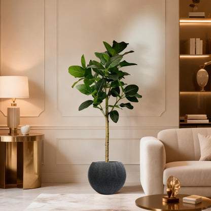 14.5 Inch Dia Plastic Round Black Planters for Outdoor Plants, Plant Pot with Drainage Holes and Plug for Home Patio Garden, Large Flower Pot for Indoor and Outdoor Plants, 11.8 H (8.9" Pot Opening)