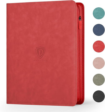 9 Pocket Card Binder,360 Pockets Trading Card Binder,Double Sided Pocket Collection Binder,Card Folder for MTG,TCG,Game Cards,Sport Cards,Red