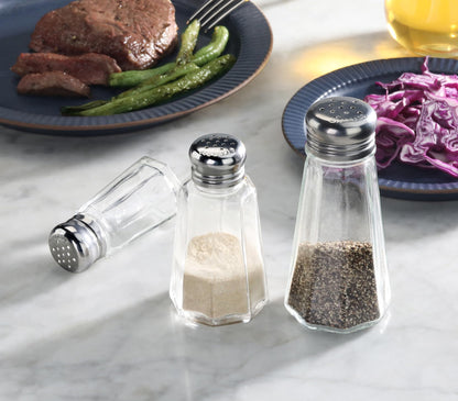 New Star Foodservice 22285 Paneled Salt and Pepper Shaker Mushroom Top, 1-Ounce, Set of 24