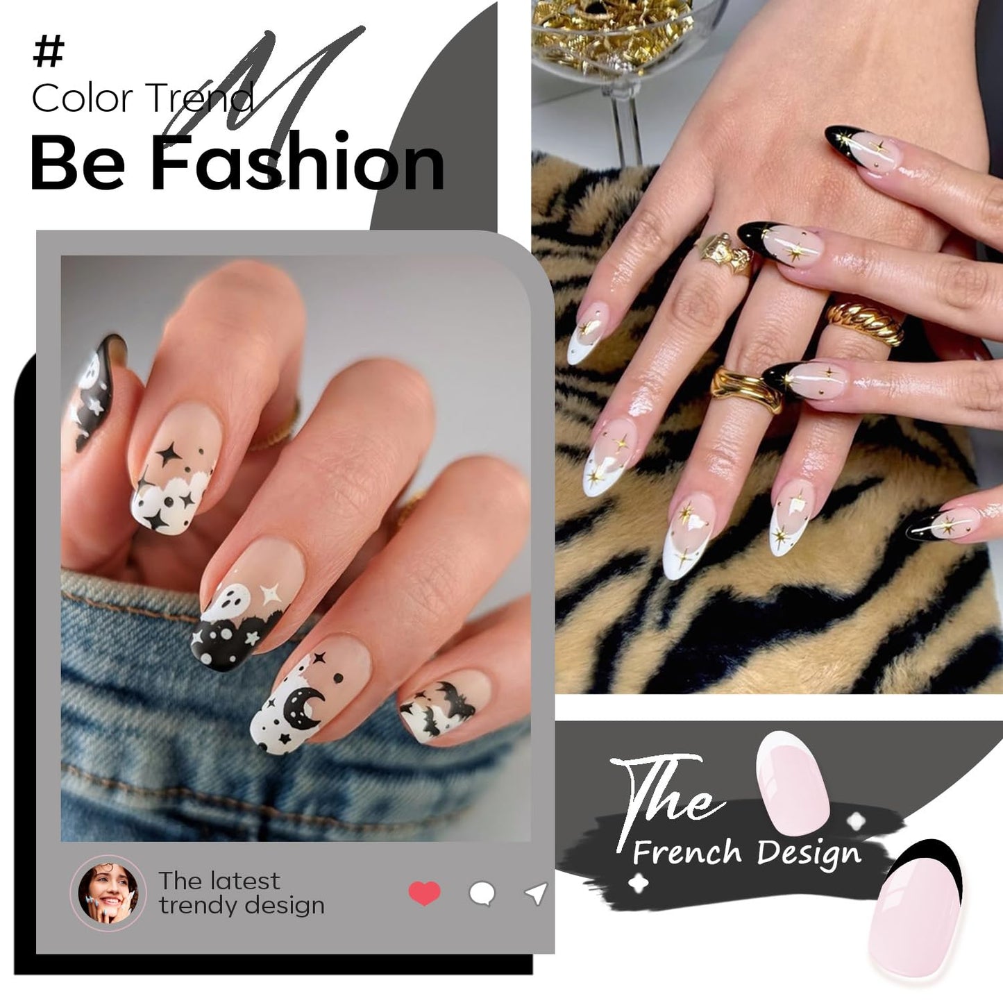 modelones Gel Nail Polish Set 2 Pcs 15ml French Manicure Kit White Nude Pink Jelly Sheer Gel Polish Soak Off UV LED Classic French Tip Gel Polish Natural Nail Art DIY Gift for Women