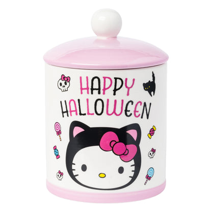 Silver Buffalo Sanrio Hello Kitty Halloween Ceramic Cookie Jar, 64 Ounces