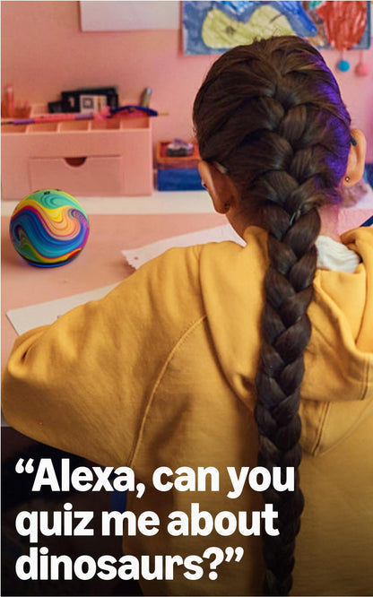 Amazon Echo Dot Kids (newest model), Smart speaker to enjoy age-appropriate audiobooks, interactive games and Alexa+ experiences to create and learn, Stardust design