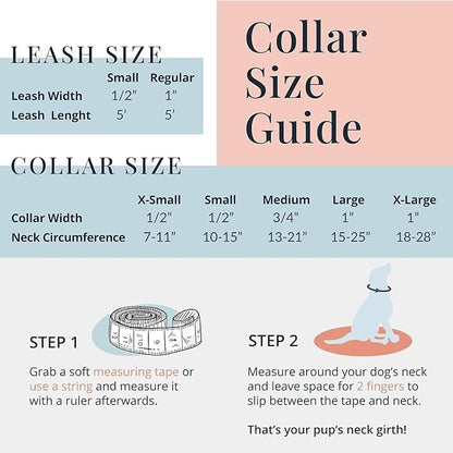 Lucky Love Dog - Adjustable Dog Collar with Easy Click Buckle for Large Dogs, Durable, & Comfortable for Male & Female Dogs, Pet Collar for Puppies & Adult Ones - Jasper, XL