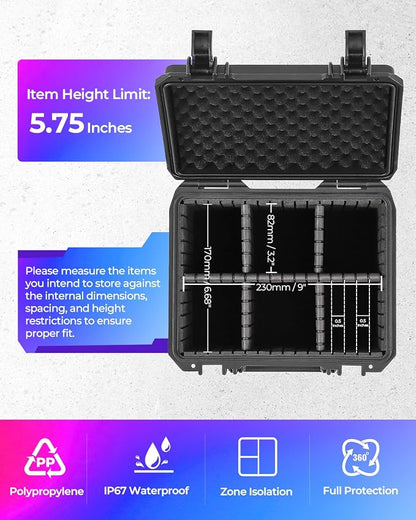 Card Case Sports Graded Trading Card Storage Box for PSA BCW MTG Tmnt TCG Zion Magnetic Card, Waterproof Hard Carrying Case Card Protective Organizer for Rigid Card Sleeve Collector