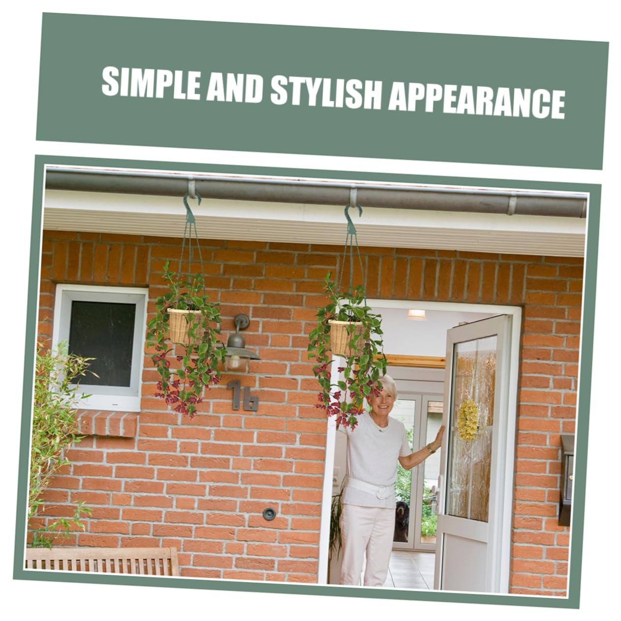 Toyvian 5pcs Plant Pot Hangers with Hooks Versatile Hanging Basket Chains for Plants and Bird Feeders Easy Installation Stylish Design