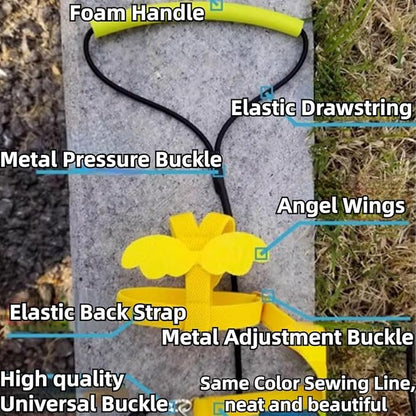 Pet Parrot Bird Harness and Leash, Adjustable Training Design Anti-Bite, Bird Nylon Rope with Cute Wing for Lovebird Budgie African Grey Macaw Conure (Pink,S)