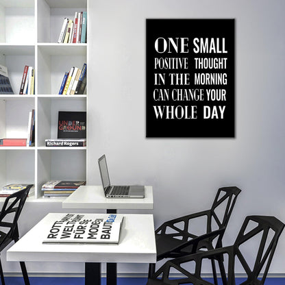 Inspirational Canvas Wall Art Office Decor Motivational Poster Quotes for Home Boost Confidence Inspiring Sign Picture Painting for Gym Bedroom Classroom Artwork Stretched and Framed [18''Wx24''H]