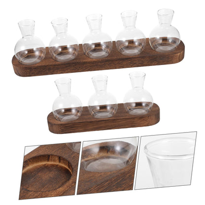 LIOOBO Modern Home Decor Glass Vase Pothos Plant Container Desktop Terrarium Bud Vase Centerpiece