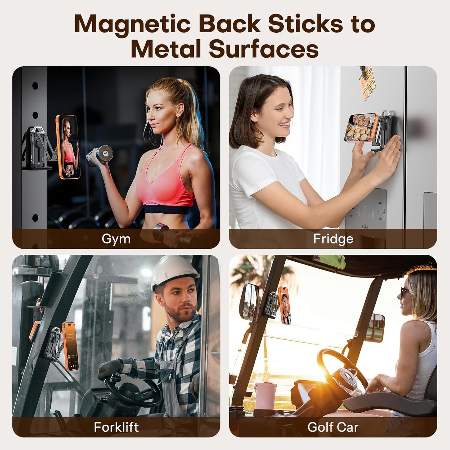 OMOTON 360°Rotating for MagSafe Tripod Mount, Adjustable Aluminum Magnetic Phone Tripod for iPhone 17/16/15/14 Pro Max Air, Foldable Cell Phone Stand Fits Vlog, Gym, Travel Essentials Accessories