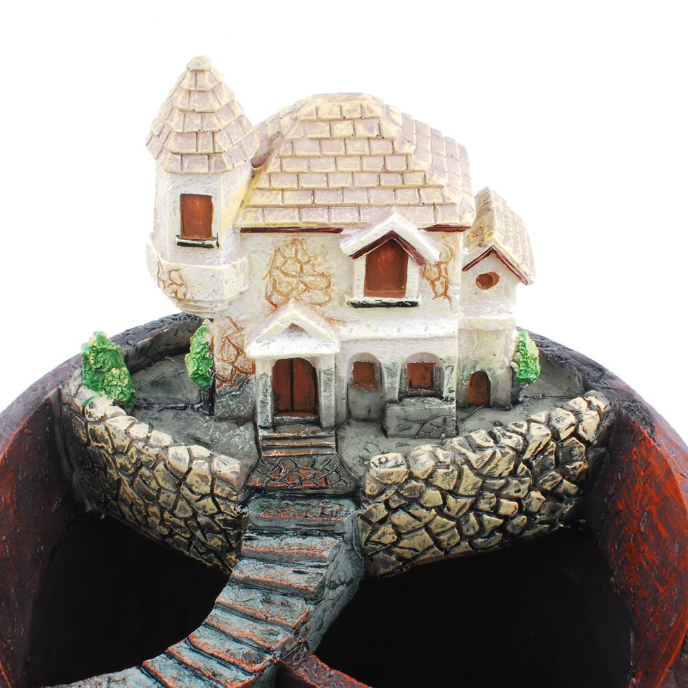 NWFashion Garden Pot, Garden and Sweet House for Holiday Decoration and Gift Planter Flower Pot (Pot E)