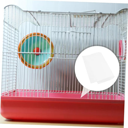 UPKOCH 100pcs Bird Cage Liners Absorbent Disposable Pads for Parrots and Animals Durable Odor Cage Cushion for Easy Cleanup