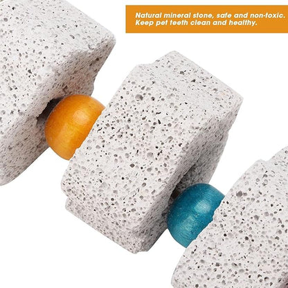 1Pc White Bird Beak Grinding Stone Bird Chewing Toys Bird Beak Grinding Stone for Parrots Hamsters and Other Small Animals Small in Size and Light in Weight,Pet Supplies