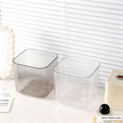 Mini Desk Trash Can Tiny Countertop Waste Basket Small Table Top Garbage Bin for Desk Top