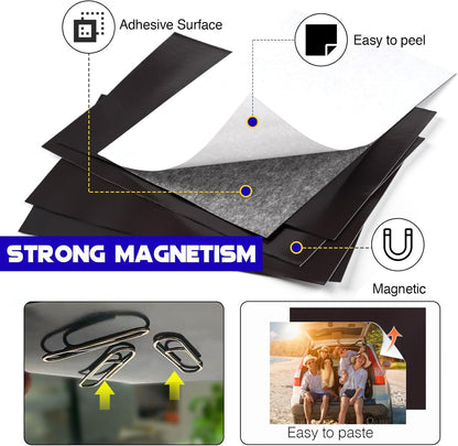 45 Pieces Picture Magnetic Sheets (8X10),Cuttable Photo Magnet Sheets with Adhesive Backing for Home/Classroom/Office/Business