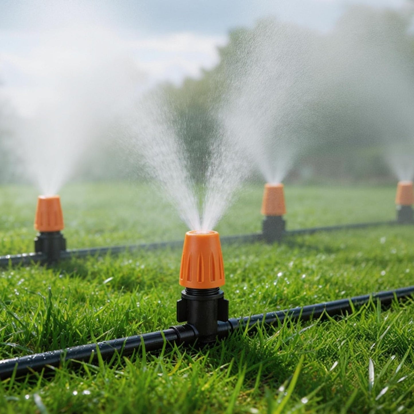 LasTool 98FT Drip Irrigation Kit,Automatic Garden Watering System with 1/4" Tubing,Adjustable Mist Sprayer Nozzles & Drip Emitters for Raised Bed,Patio,Lawn, Greenhouse-Easy DIY Installation