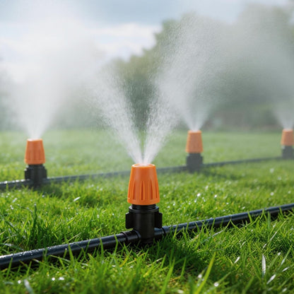 LasTool 98FT Drip Irrigation Kit,Automatic Garden Watering System with 1/4" Tubing,Adjustable Mist Sprayer Nozzles & Drip Emitters for Raised Bed,Patio,Lawn, Greenhouse-Easy DIY Installation