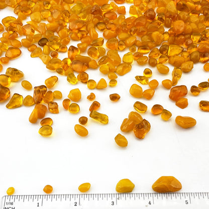 CYS EXCEL Aquarium Fish Tank Gravel (3 LBS) Orange Glass Vase Filler for Fountain Succulent Plant Decorative Rock Pebble Stone Irregular Smooth Sea Glass
