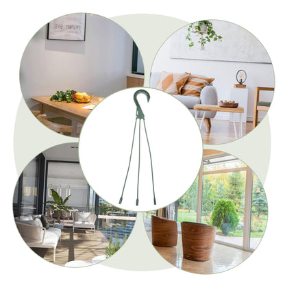 Mikikit 5pcs Hanging Flower Pot Hooks Lightweight Planter Hanger for Garden Home Use for Shelves Balconies and Terraces Versatile Plant Holder for Indoor and Outdoor Decor