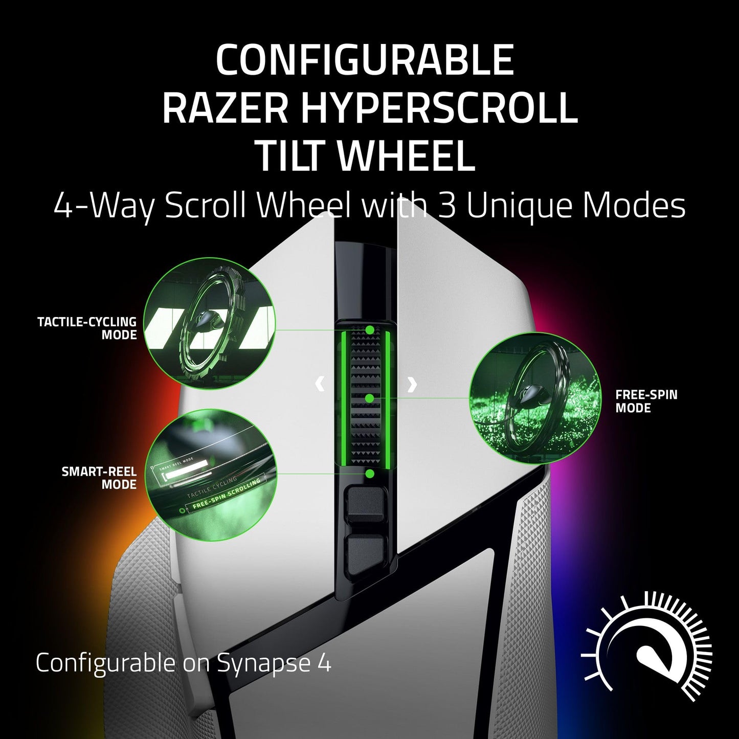 Razer Basilisk V3 Pro 35K Wireless Gaming Mouse: HyperScroll Tilt Wheel - 35K DPI Optical Sensor Gen 2-13 Customizable Controls - Chroma RGB - Optical Switches Gen 3 - Up to 140 Hr Battery - Black