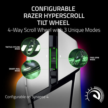 Razer Basilisk V3 Pro 35K Wireless Gaming Mouse: HyperScroll Tilt Wheel - 35K DPI Optical Sensor Gen 2-13 Customizable Controls - Chroma RGB - Optical Switches Gen 3 - Up to 140 Hr Battery - Black