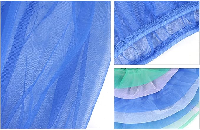 Bird Cage Seed Catcher Guard Parrots Mesh Net Cover Stretchy Soft Airy Fitting Skirt For Indoor Outdoor Feeders Bird Seed Catcher Net Large For Indoor Cage Outdoor Feeders Birdcage Cover Mesh Skirt