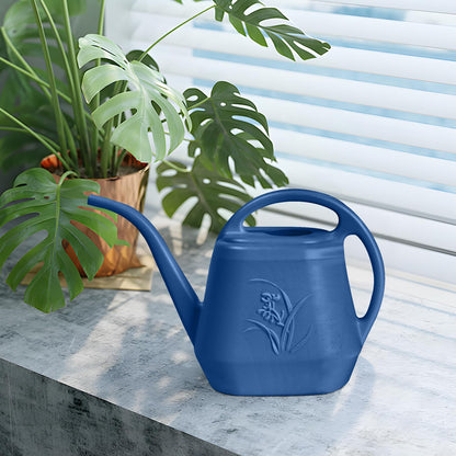 UFANME Hand Plastic Watering Can - for Home Plant Garden - 1/2 Gallon - Blue