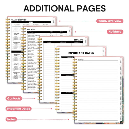 Planner 2026-2027, Academic Year Weekly and Monthly Calender Planner, from Jul 2026 - Jun 2027, Spiral Bound School Planning Book, Perfect for Teacher, Student, Women & Men, A5 (6.3" x 8.5"), Sunset Arroyo