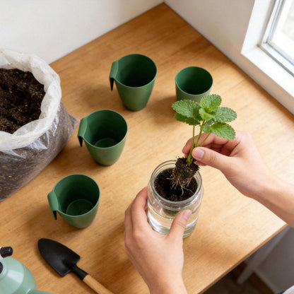 Propagation Cups 2-in-1 Wall Hanging Rooting Cup Kit, 10 Pcs Strawberry Propagation Cups for Easy Plant Propagation, Space Saving for Garden Balcony Greenhouse Use (3.5 in)