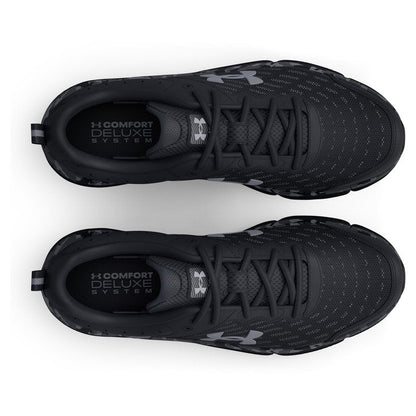 Under Armour Men's Charged Assert 10 Camo, (001) Black/Black/Pitch Gray, 11.5, US