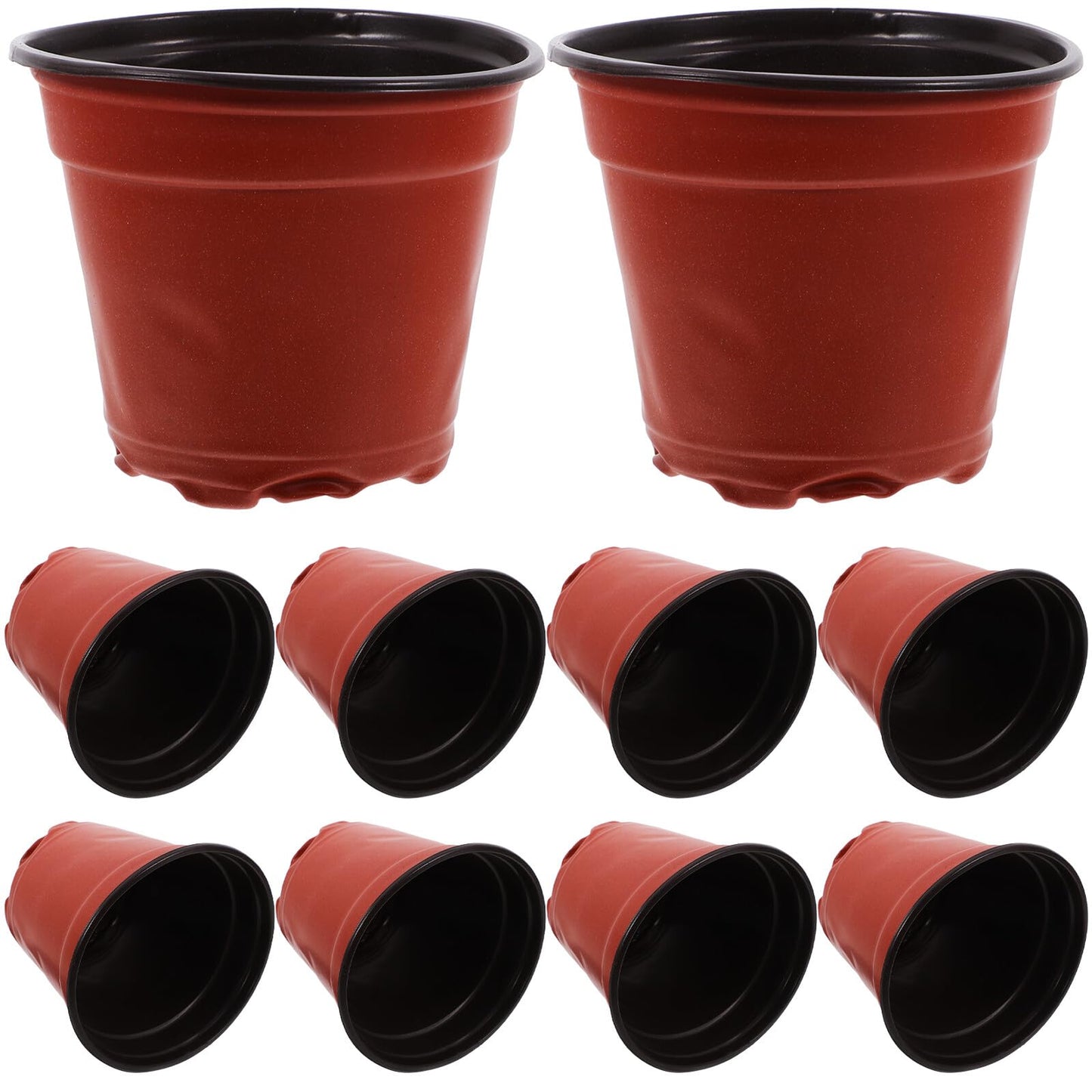 ROMISBABA 100pcs Strawberry Nursery Cups Plant Growing Pots Plastic Seed Starter Containers for Garden Transplanting and Propagation