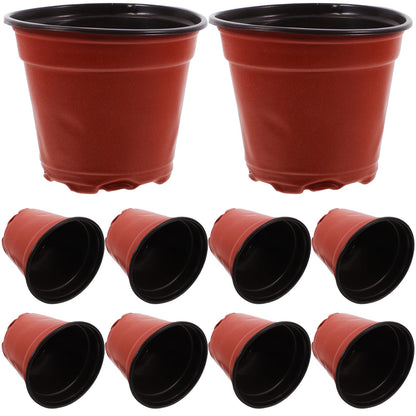 ROMISBABA 100pcs Strawberry Nursery Cups Plant Growing Pots Plastic Seed Starter Containers for Garden Transplanting and Propagation