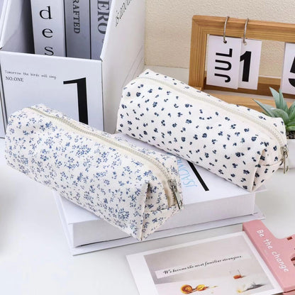 OZAOZ Cute Pencil Case Aesthetic Student Pencil Pouch Coin Pen Pouch Cosmetic Bag Office Stationery Organizer For Kids Teen School (Z-Rose)