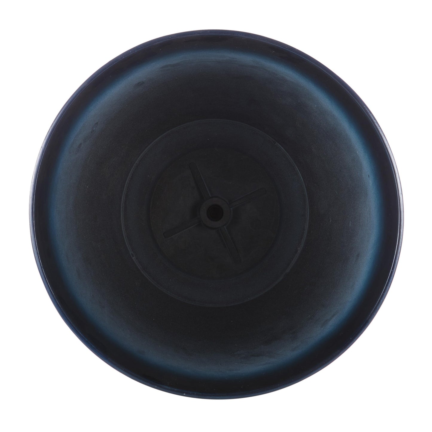 Alpine Corporation CLL404BL-2 Indoor Outdoor Stone Look Planters with Drainage Holes, Blue, Set of 2