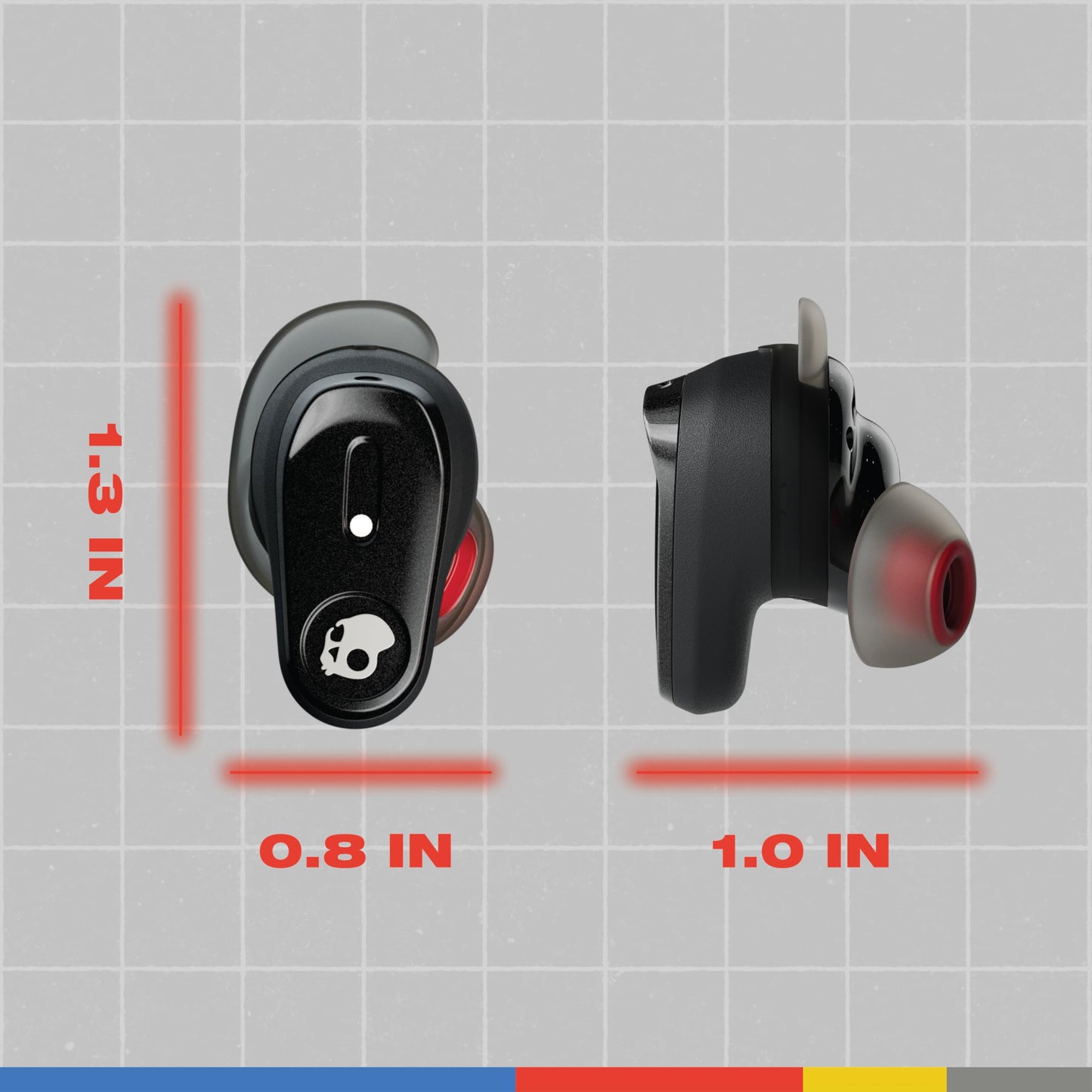 Skullcandy Method 360 ANC Wireless Earbuds, Sound by Bose, Bluetooth Headphones, Premium Noise Cancelling, Up to 40 Hrs Battery, Sweat and Water Resistant, Microphone for iPhone Android - Bone