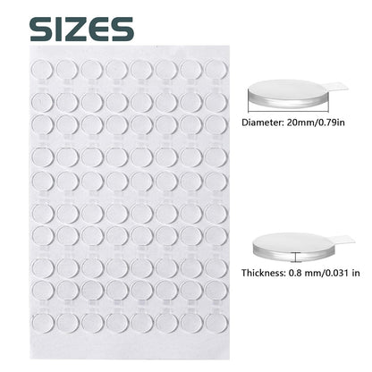 Adhesive Stick dots Two-Sided Sided Mounting Putty Stick Tack for Wall Hanging Crafts Balloons Festival Party Decorations,Clean Removable(0.79"*0.79"-180)