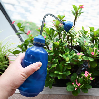Watering Can for Seedlings, Small Watering Can for House Plant Garden Flower 15oz/0.45l (Blue)