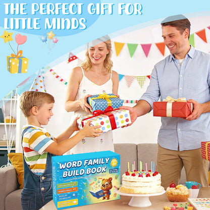 YOTOY 30 Read and Rhyme Flip Books, Word Family ABC Vocabulary Flashcards, Phonics Flash Cards, Kindergarten Sight Word - Learn to Read Activity Games, Toys for Kids Toddlers Ages 2 3 4 5 8 Years Old