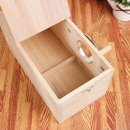 YJJKJ Wood Parakeet Nest Box Pet Bird House Parrot Breeding Mating Box Bird Cage Box for Lovebirds Cockatiel Parrotlets Budgerigar Parakeet (XL)