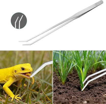 Carefree Fish Aquarium Gravel Cleaner 15~30In Multi-Functional Syphon Feeding Tube Upgraded Turkey Baster Stainless Steel Long Tweezers Long Scissors Long Base Leveling Shovel