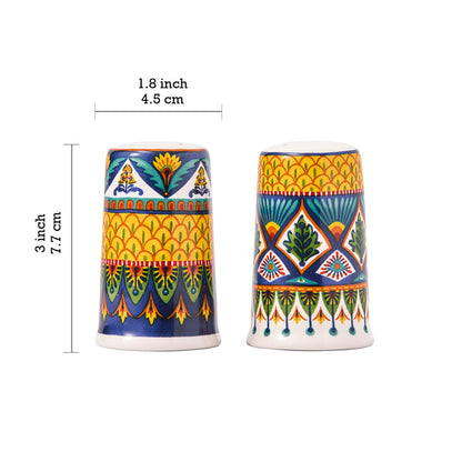 Bico Havana Ceramic Salt & Pepper Shaker Set, for Kitchen or Decor, Dishwasher Safe