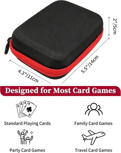 Playing Card Game Case, Card Holder, Storage Box for UNO, SKYJO, Five Crowns, Phase 10 and More (Case Only)