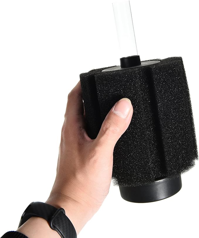ALEGI Aquarium Bio Sponge Filter with Ceramic Media for Clear and Quiet Aquariums for Betta Fry Shrimp Tiny Fish Tank (40-75 Gallon 1 Pack)