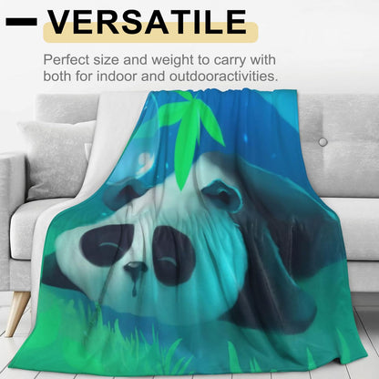 VODRM Cute Ghost Blanket Halloween Fall Holiday Decor Gothic White Spirit Witch Throw Gifts for Kids Lightweight Soft Fleece Moon Bat Witchy Blankets for Horror Spooky Goth Decoration 50x60in