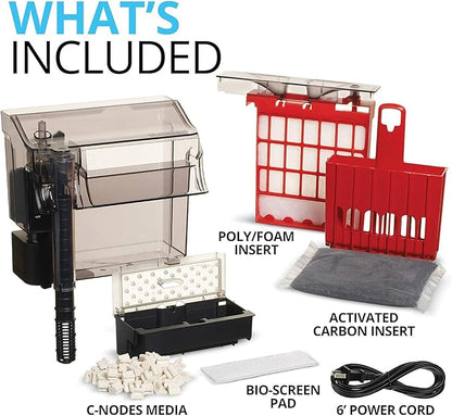 Fluval C3 Power Filter, Fish Tank Filter for Aquariums up to 50 Gal.