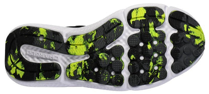 Under Armour Men's Charged Assert 10 Shoes, (004) Black/Black/High Vis Yellow, 11.5 X-Wide