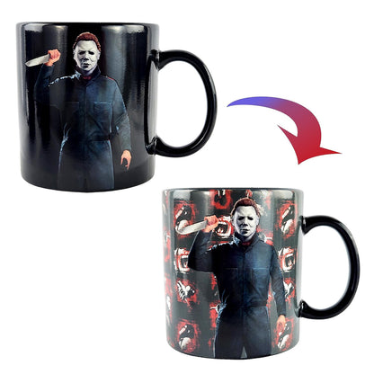 Surreal Entertainment Halloween II Mug Michael Myers Thermal Magic Scene Changing 15 oz Tea Coffee Cup